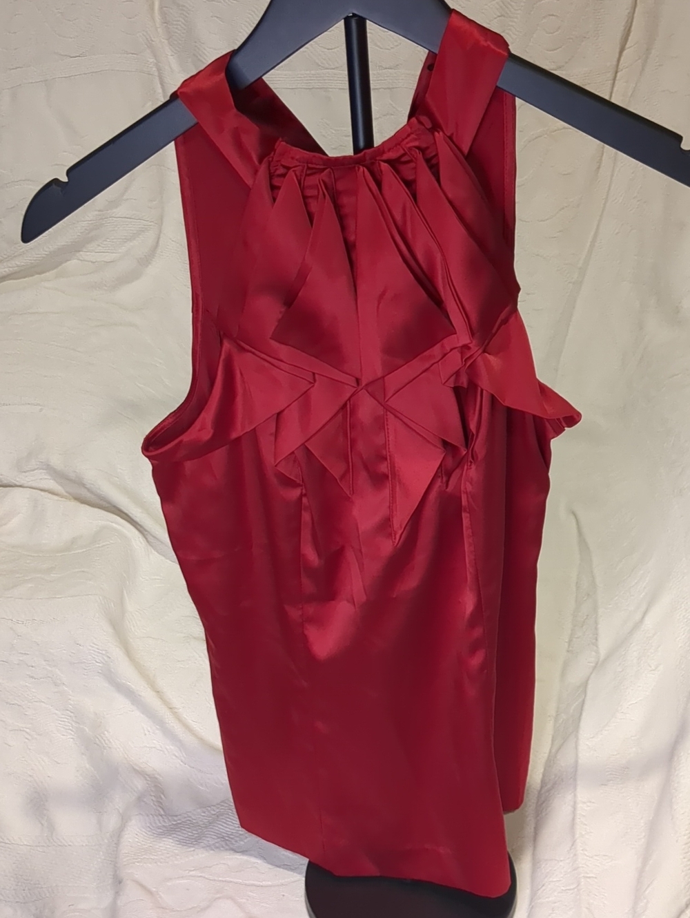 The Limited Red Satin Top